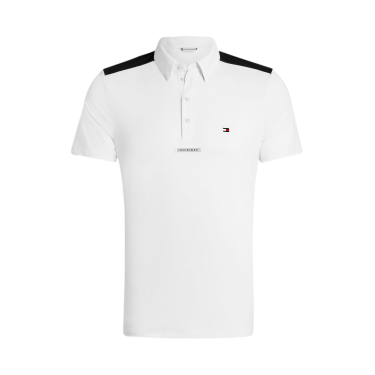 Polo de competição Tommy Hilfiger Equestrian Hamilton de manga curta masculino Polo de competição Tommy Hilfiger Equestrian Hamilton de manga curta masculino