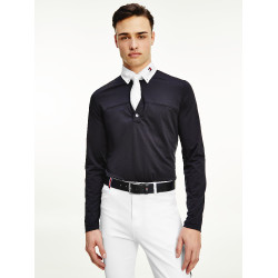 Polo de competição Tommy Hilfiger Equestrian de mangas compridas masculino
