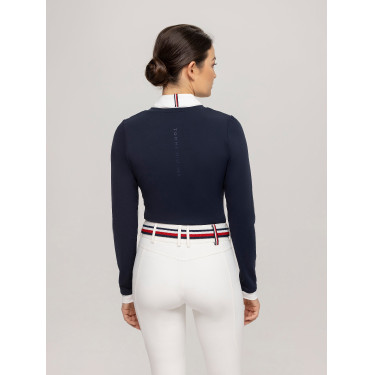 Polo de competição Tommy Hilfiger Equestrian Montana 2 em 1 feminino Polo de competição Tommy Hilfiger Equestrian Montana 2 em 1 feminino