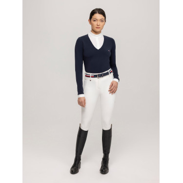 Polo de competição Tommy Hilfiger Equestrian Montana 2 em 1 feminino Polo de competição Tommy Hilfiger Equestrian Montana 2 em 1 feminino