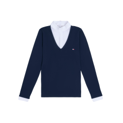 Polo de competição Tommy Hilfiger Equestrian Montana 2 em 1 feminino Polo de competição Tommy Hilfiger Equestrian Montana 2 em 1 feminino