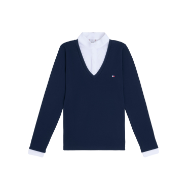 Polo de competição Tommy Hilfiger Equestrian Montana 2 em 1 feminino Polo de competição Tommy Hilfiger Equestrian Montana 2 em 1 feminino