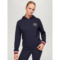 Moletom com capuz Tommy Hilfiger Equestrian Richmond feminino Azul-marinho