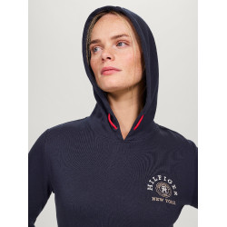 Moletom com capuz Tommy Hilfiger Equestrian Richmond feminino Azul-marinho