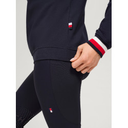 Moletom com capuz Tommy Hilfiger Equestrian Richmond feminino Azul-marinho