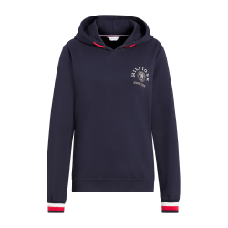 Moletom com capuz Tommy Hilfiger Equestrian Richmond feminino Azul-marinho