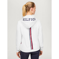 Casaco com fecho Tommy Hilfiger Equestrian Kingston feminino Azul-marinho