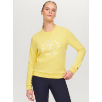Sweat gráfico Tommy Hilfiger Equestrian Evans feminino Citron ella Amarelo