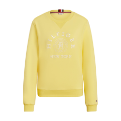 Sweat gráfico Tommy Hilfiger Equestrian Evans feminino Citron ella Amarelo