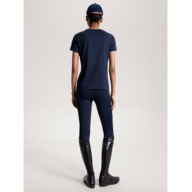 T-shirt Tommy Hilfiger Equestrian Manhattan de mangas curtas para mulher T-shirt Tommy Hilfiger Equestrian Manhattan de mangas curtas para mulher