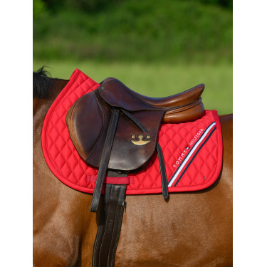 Tapete de CSO Tommy Hilfiger Equestrian Stanford Vermelho primário Tapete de CSO Tommy Hilfiger Equestrian Stanford Vermelho primário