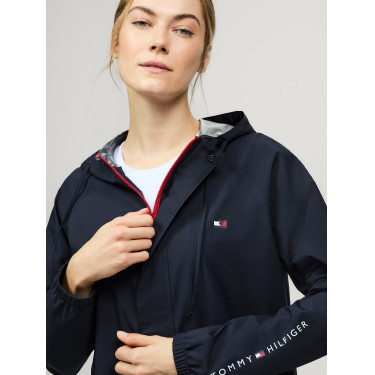 Casaco impermeável unissexo Tommy Hilfiger Equestrian Bolton Azul-marinho Casaco impermeável unissexo Tommy Hilfiger Equestrian Bolton Azul-marinho