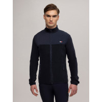 Casaco Tommy Hilfiger Equestrian Michigan fleece masculino Azul-marinho Casaco Tommy Hilfiger Equestrian Michigan fleece masculino Azul-marinho