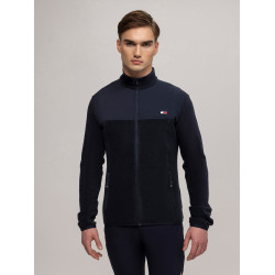 Casaco Tommy Hilfiger Equestrian Michigan fleece masculino Azul-marinho Casaco Tommy Hilfiger Equestrian Michigan fleece masculino Azul-marinho