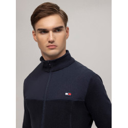 Casaco Tommy Hilfiger Equestrian Michigan fleece masculino Azul-marinho Casaco Tommy Hilfiger Equestrian Michigan fleece masculino Azul-marinho