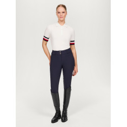 Calça Tommy Hilfiger Equestrian Helena full grip feminina Azul-marinho Calça Tommy Hilfiger Equestrian Helena full grip feminina Azul-marinho