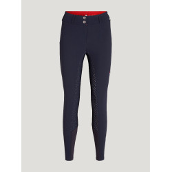 Calça Tommy Hilfiger Equestrian Helena full grip feminina Azul-marinho Calça Tommy Hilfiger Equestrian Helena full grip feminina Azul-marinho
