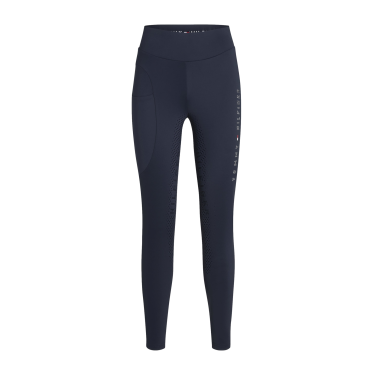 Legging Tommy Hilfiger Equestrian Elmira feminino full grip com strass Legging Tommy Hilfiger Equestrian Elmira feminino full grip com strass