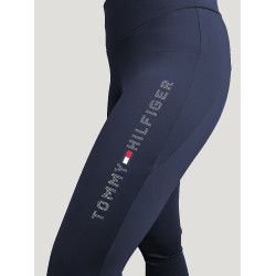 Legging Tommy Hilfiger Equestrian Elmira feminino full grip com strass Legging Tommy Hilfiger Equestrian Elmira feminino full grip com strass