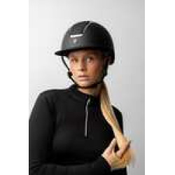 Capacete Metálico Brilhante Monarch II Horze Preto / preto Capacete Metálico Brilhante Monarch II Horze Preto / preto