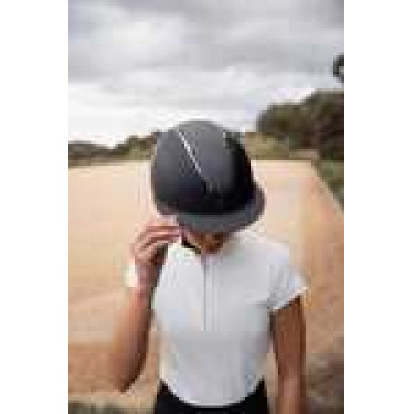 Capacete Metálico Brilhante Monarch II Horze Preto / cinza escuro Capacete Metálico Brilhante Monarch II Horze Preto / cinza escuro