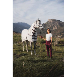 Cobertura anti-moscas Horze Paso Fino com pescoço removível e proteção UV Vinho Windsor Bordô Cobertura anti-moscas Horze Paso Fino com pescoço removível e proteção UV Vinho Windsor Bordô