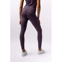 Legging Hybrid Horze Anya feminino fullgrip Branco brilhante
