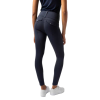 Legging Hybrid Horze Anya feminino fullgrip Abertura Azul-marinho
