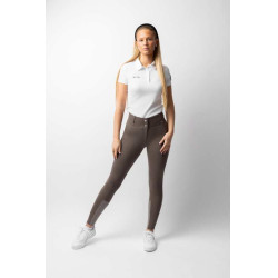 Calça com grip integral para todas as estações Horze Mira Castanho morel