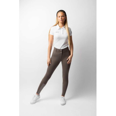 Calça com grip integral para todas as estações Horze Mira Castanho morel