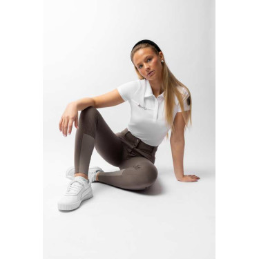 Calça com grip integral para todas as estações Horze Mira Castanho morel