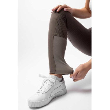 Calça com grip integral para todas as estações Horze Mira Castanho morel