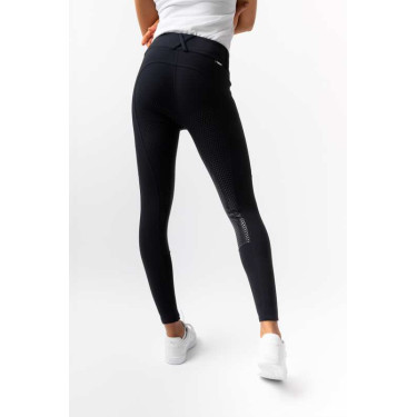 Calça Horze Grand Prix Pro com culote integral feminino Marinho escuro Azul