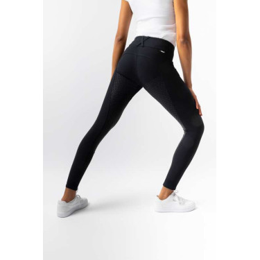 Calça Horze Grand Prix Pro com culote integral feminino Marinho escuro Azul