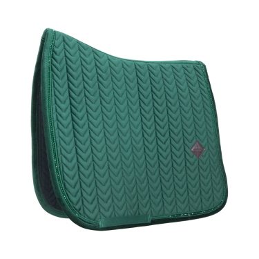 Sela de veludo com pérolas para adestramento Kentucky Verde pinho
