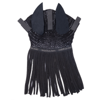 Chapéu de orelhas com franjas Waldhausen Preto