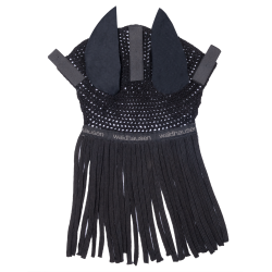 Chapéu de orelhas com franjas Waldhausen Preto