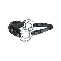 Bridão sem embocadura Waldhausen Sensitv com roldana Preto