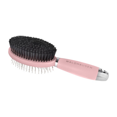 Escova Waldhausen dupla de crina com cabo de gel Linnea rosa Escova Waldhausen dupla de crina com cabo de gel Linnea rosa
