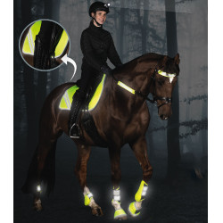 Almofada de sela Waldhausen Reflex Neon amarelo Almofada de sela Waldhausen Reflex Neon amarelo