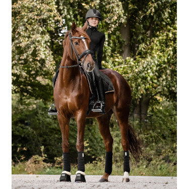 Almofada de sela Waldhausen Valencia Preto / dourado rosé