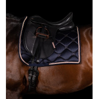 Almofada de sela Waldhausen Valencia Azul escuro / dourado rosado