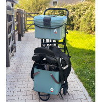 Carrinho de estábulo de metal Waldhausen Preto