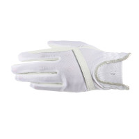 Luvas Evelyn Horze material respirável Branco