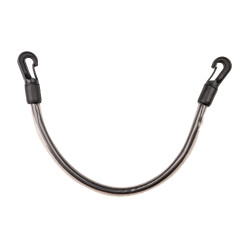 Correia de cauda Waldhausen revestida em PVC Preto Correia de cauda Waldhausen revestida em PVC Preto