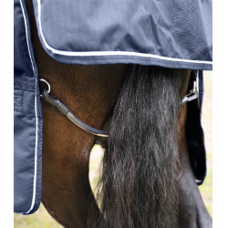 Correia de cauda Waldhausen revestida em PVC Preto Correia de cauda Waldhausen revestida em PVC Preto