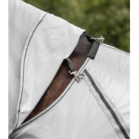 Capa anti-moscas Waldhausen com pescoço removível Protect Cinza prateado / cinza Cinzento