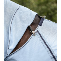Capa anti-moscas Waldhausen com pescoço removível Protect Azul claro / azul noturno