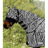 Protetor de pescoço anti-mosca Waldhausen Zebra Preto / branco