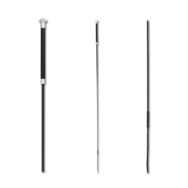 Chicote de adestramento Waldhausen Noblesse Preto